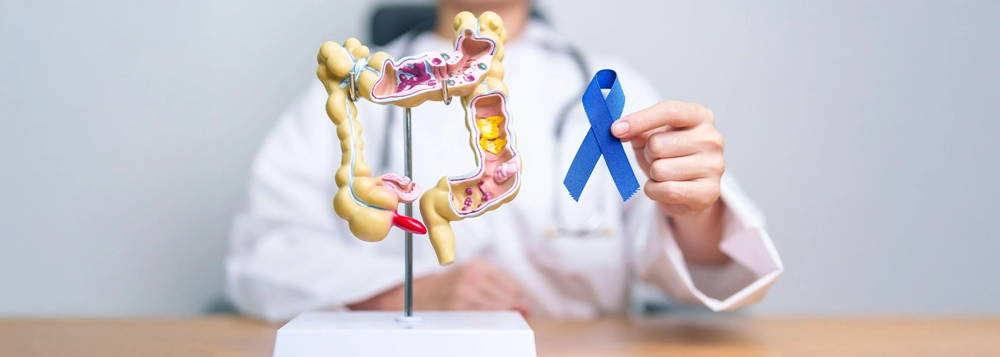 blue ribbon, colorectal cancer awareness, Colorectal Cancer Signs & Prevention Tips